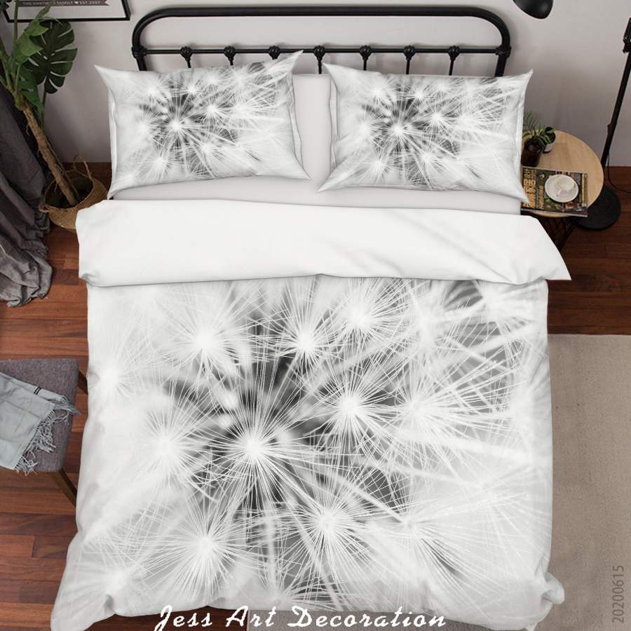 3D Dandelion Quilt Cover Set Bedding Set Duvet Cover Pillowcases SF15