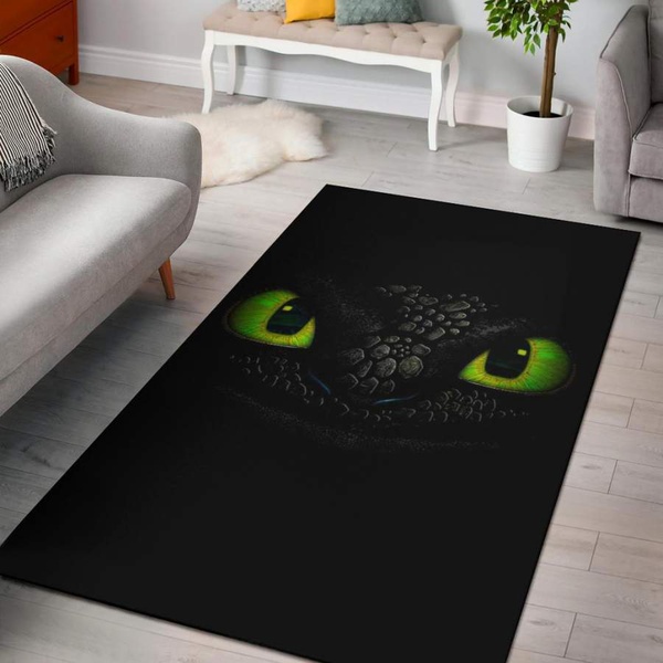 Tootless Face Dark Area Rug Carpet