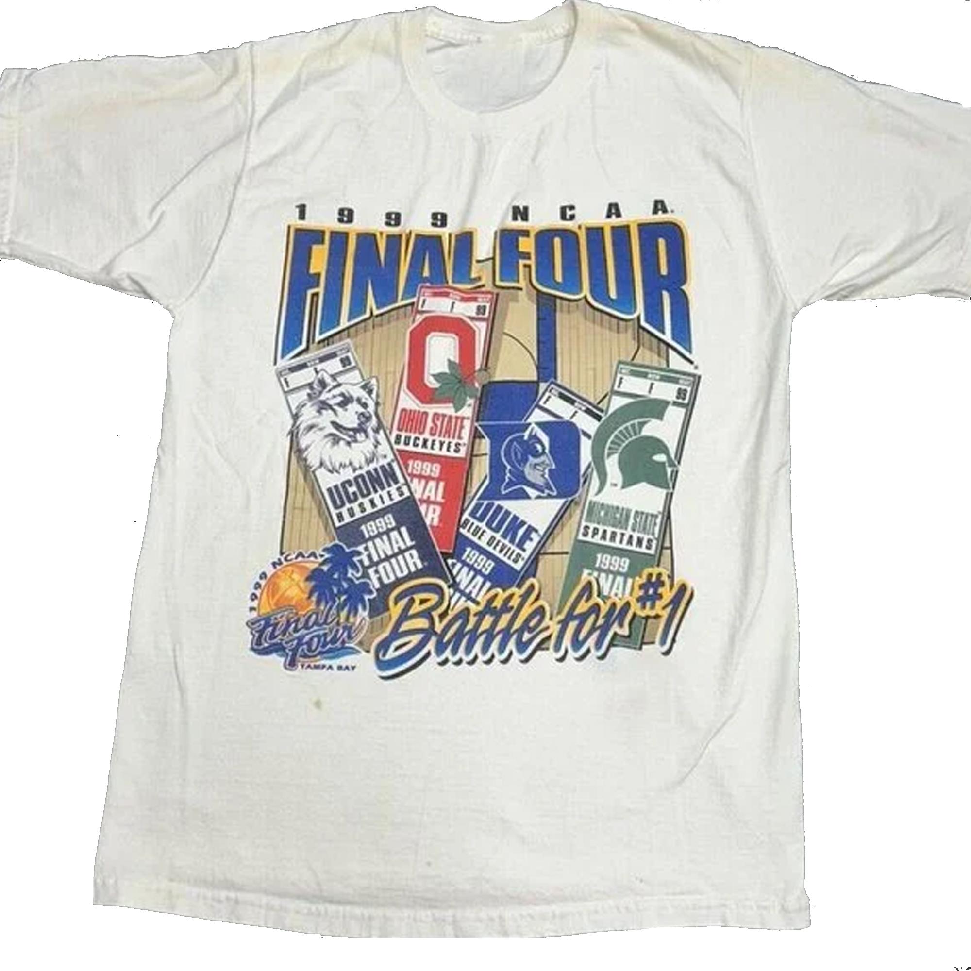 Vintage 1999 NCAA Final Four Graphic T-Shirt, Vintage 1999 American Sports Fans T-shirt, Shirt Outfit Idea