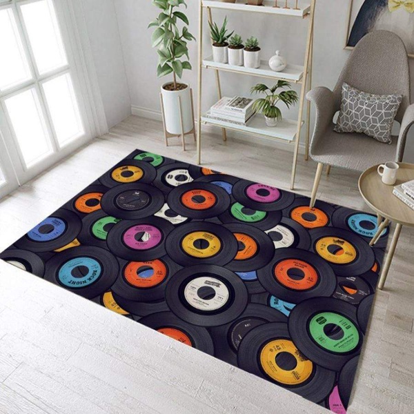 Vinyl Records CL260741MD Rug