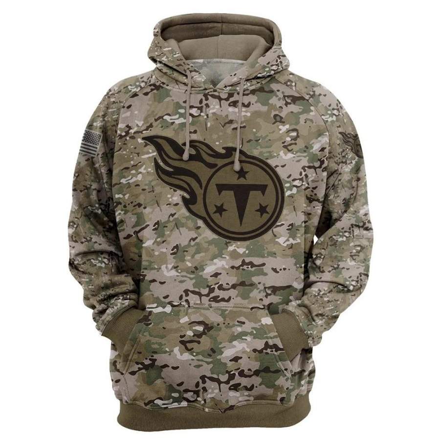 Tennessee Titans Camo Hoodie 3D Printed