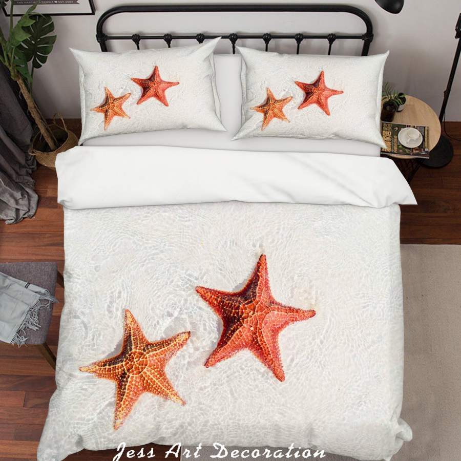 3D Starfish Quilt Cover Set Bedding Set Pillowcases SF65