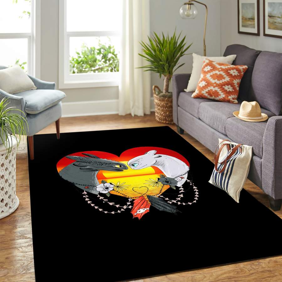 Toothless And The Light Fury Carpet rug floor area rug – home decor – Bedroom Living Room decor