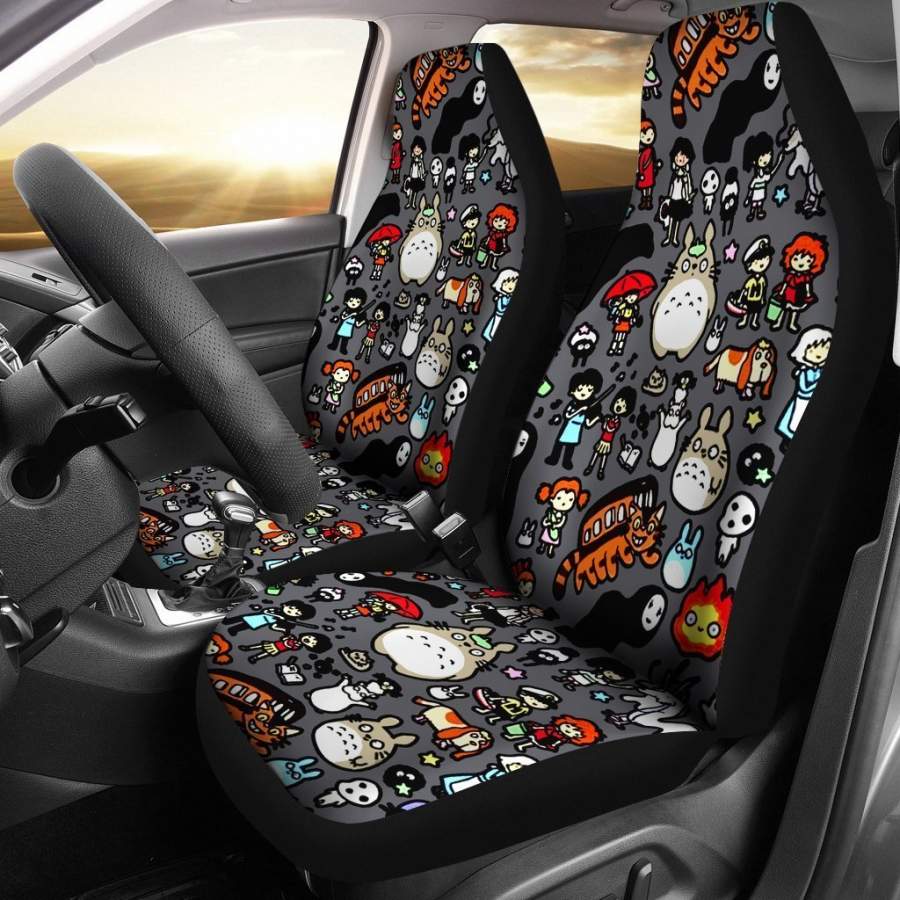 All Animes Tiny Symbols Patterns Car Seat Covers