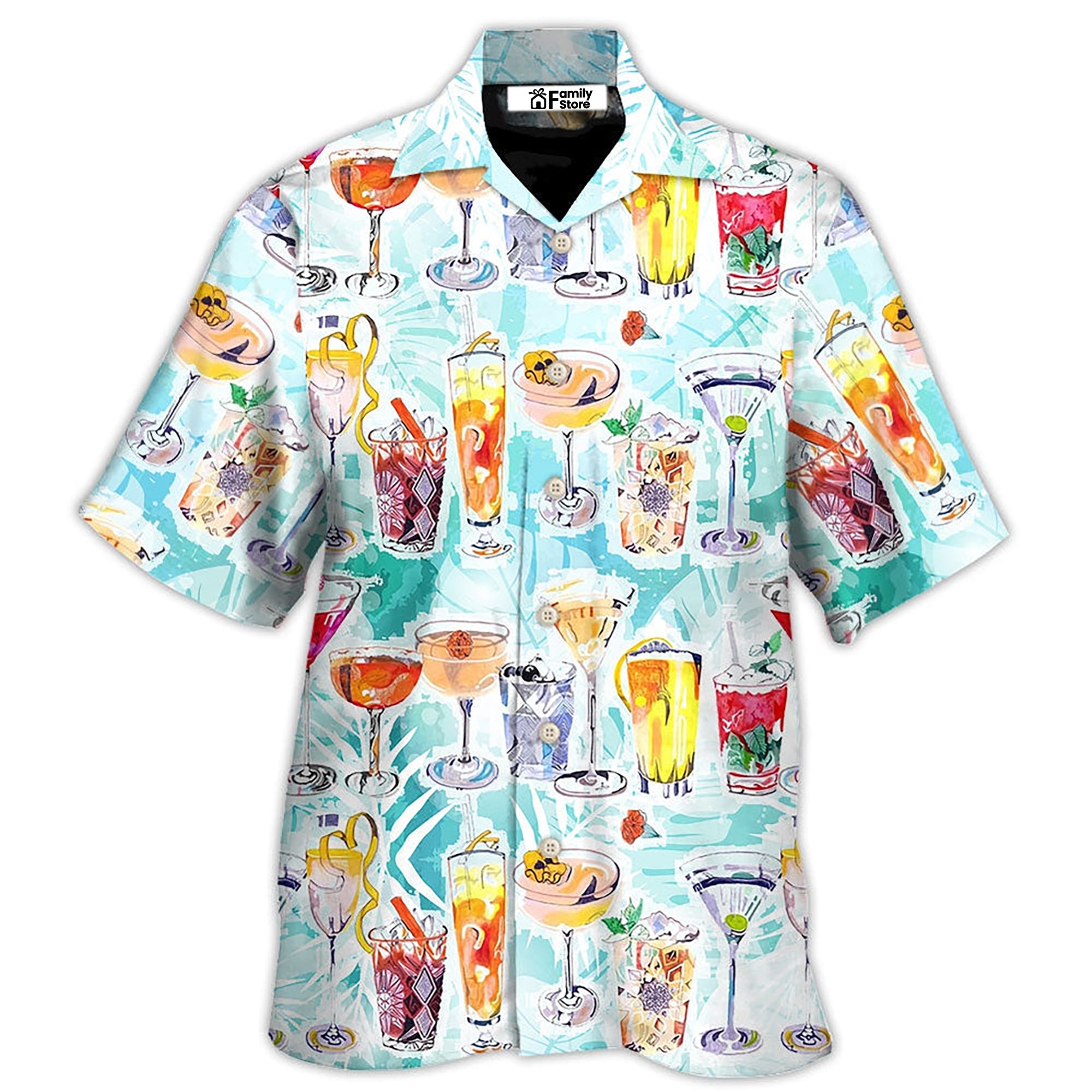 Wine Cocktail And Beach Tropical – Hawaiian Shirt