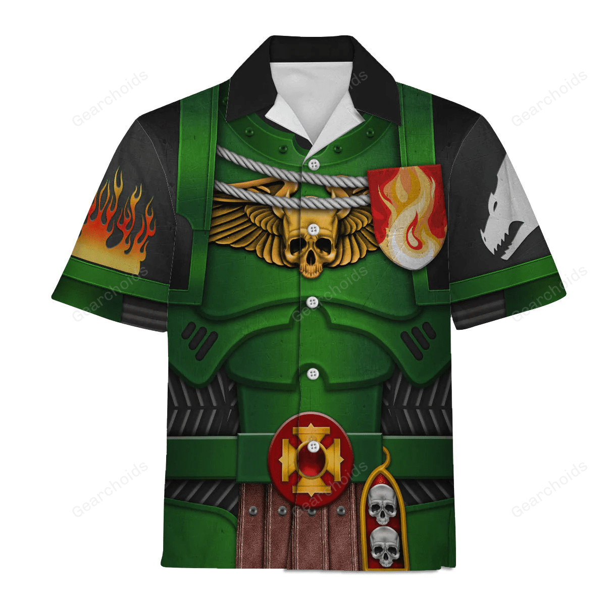 Warhammer Salamanders Captains – Costume Cosplay Hawaiian Shirt