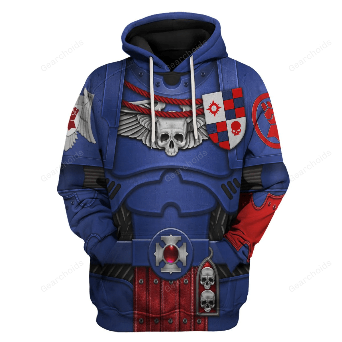 Warhammer Crimson Fists Captain – Costume Cosplay Hoodie Sweatshirt Sweatpants