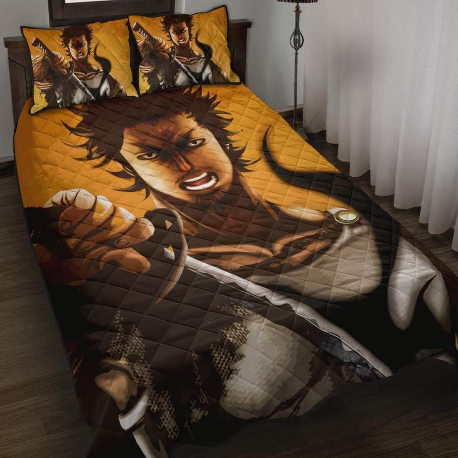 Yami Sukehiro Black Clover Anime Quilt Bed Set – Pillow Case – amazing decor gift ideas 1