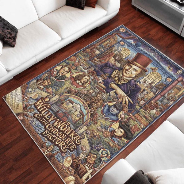 Willy Wonka & The Chocolate Factory Area Rug – Home Decor – Bedroom Living Room Decor