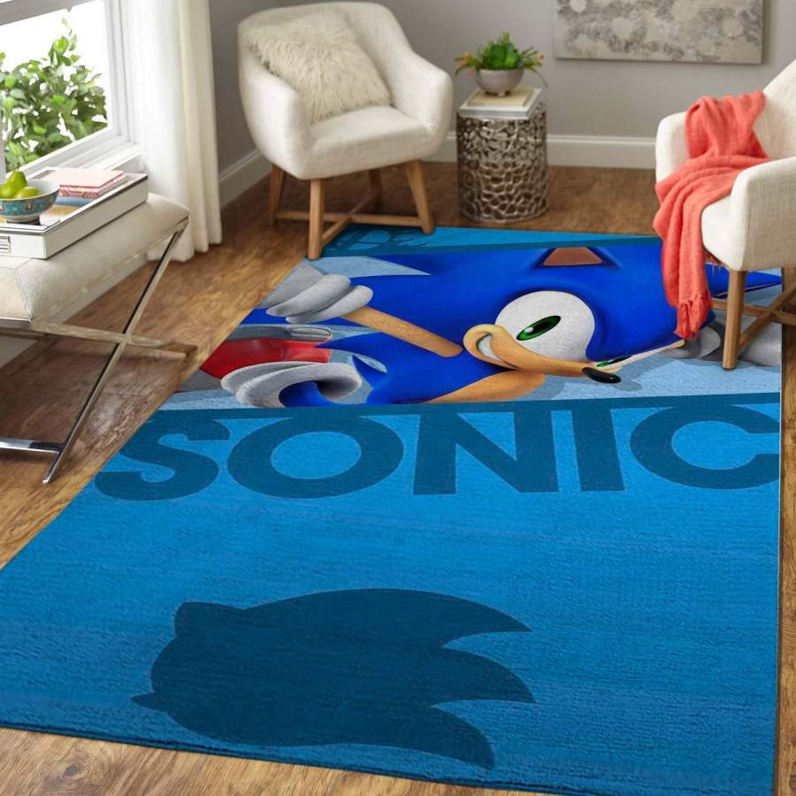 Videogame Fans Sonic the Hedgehog Area Rug Home Decor – HomeBeautyUS