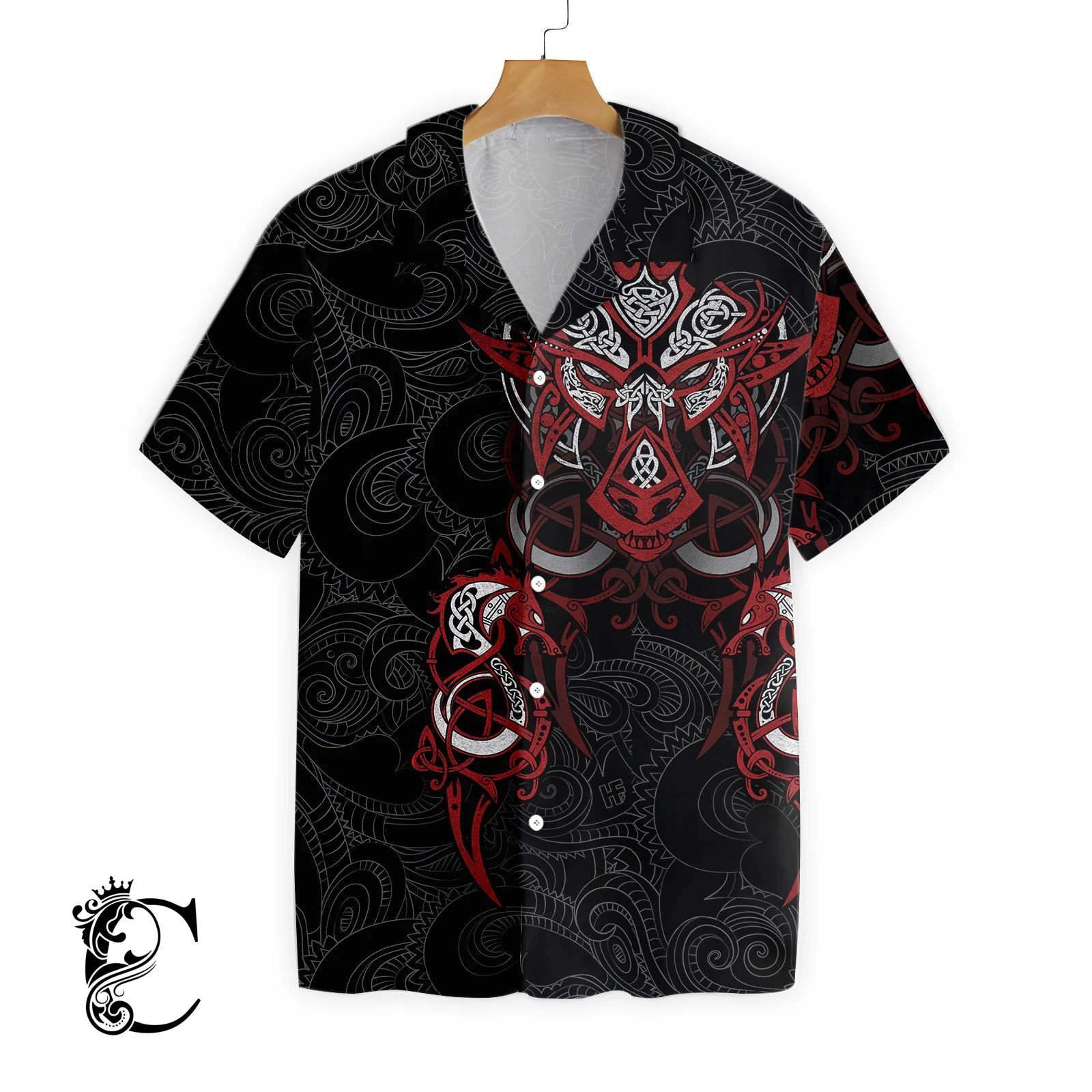 Viking Tattoo Dragon Ez05 2710 Hawaiian Shirt