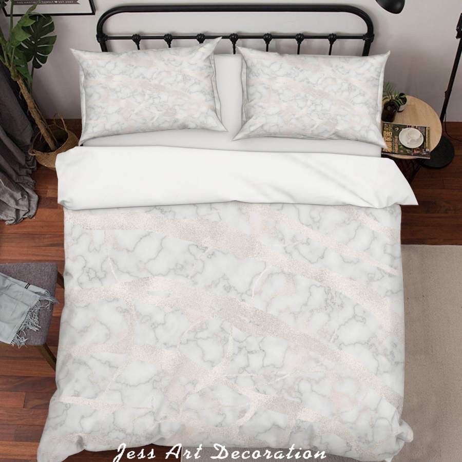 3D Marble Texture Quilt Cover Set Bedding Set Pillowcases 33