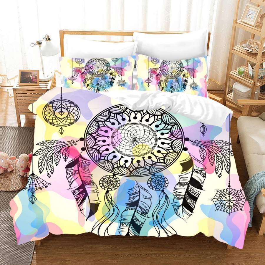 3D Dream Catcher Quilt Cover Set Bedding Set Pillowcases 07