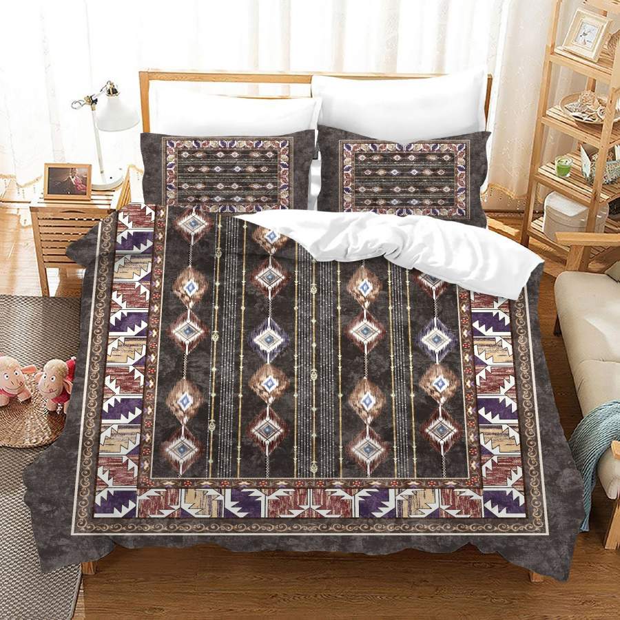 3D Geometric Bohemia Floral Quilt Cover Set Bedding Set Duvet Cover Pillowcases JN 1062