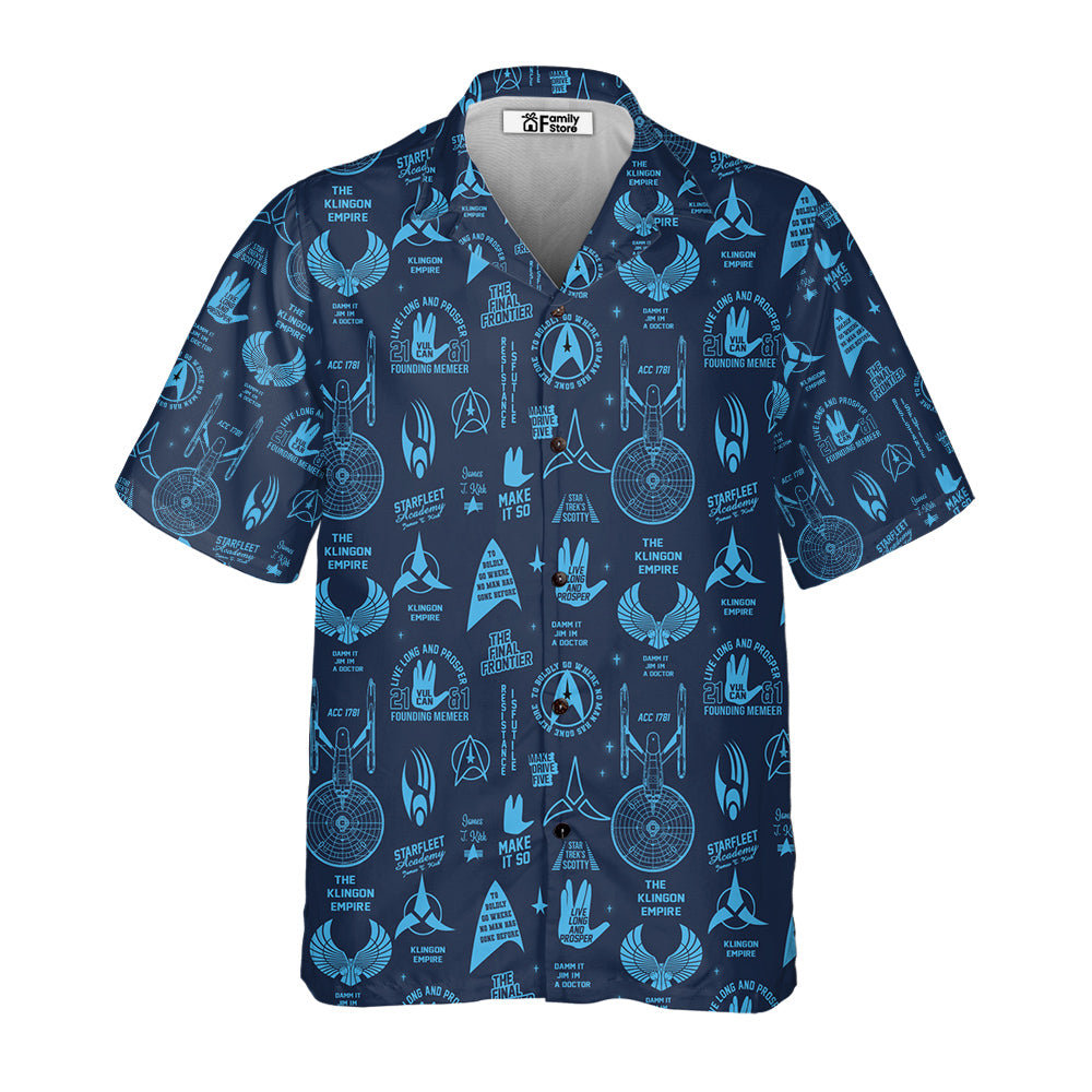 Trekkie Star Trek Pattern Hawaiian Shirt