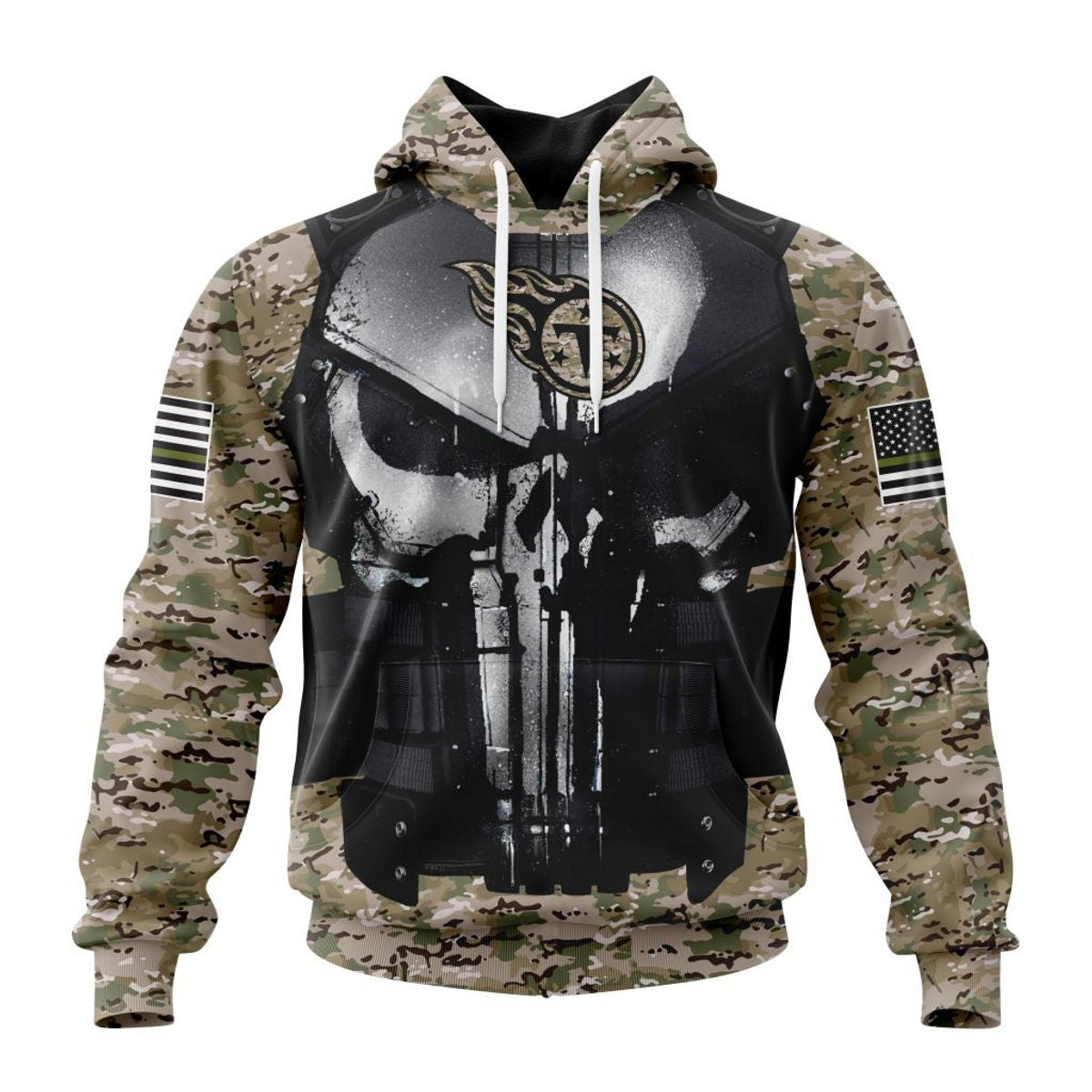 Tennessee Titans Hoodie Camo Custom Name & Number