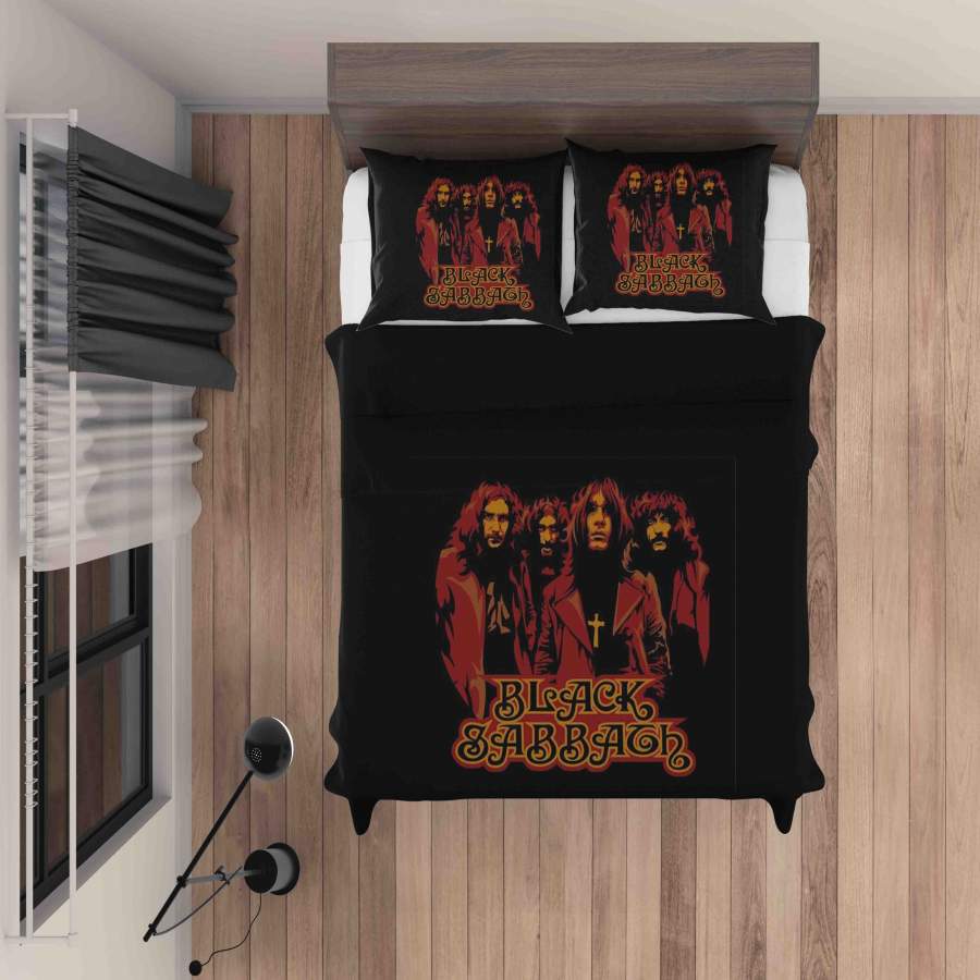 3D Rock Black Sabbath Quilt Cover Set Bedding Set Duvet Cover Pillowcases SF94