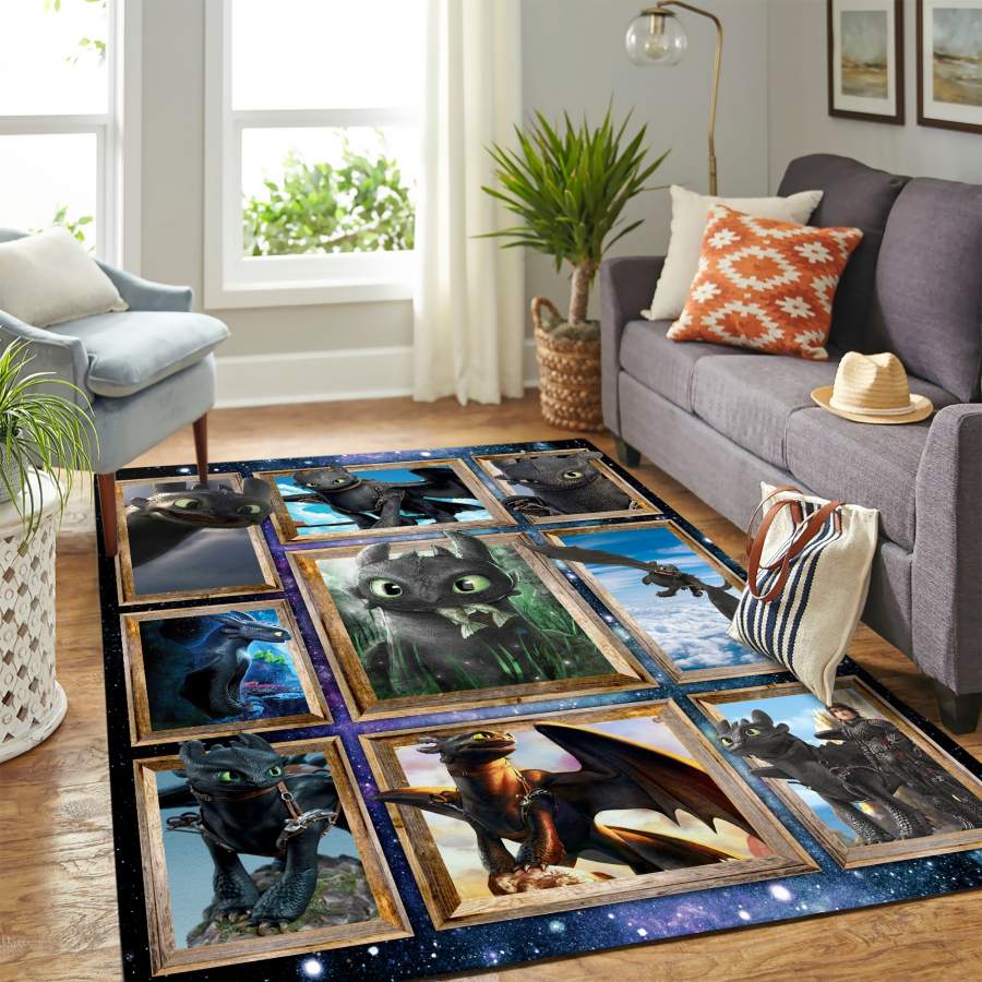 Toothless How To Train Your Dragon Nice Carpet Floor Area Rug – Home Decor – Bedroom Living Room Décor