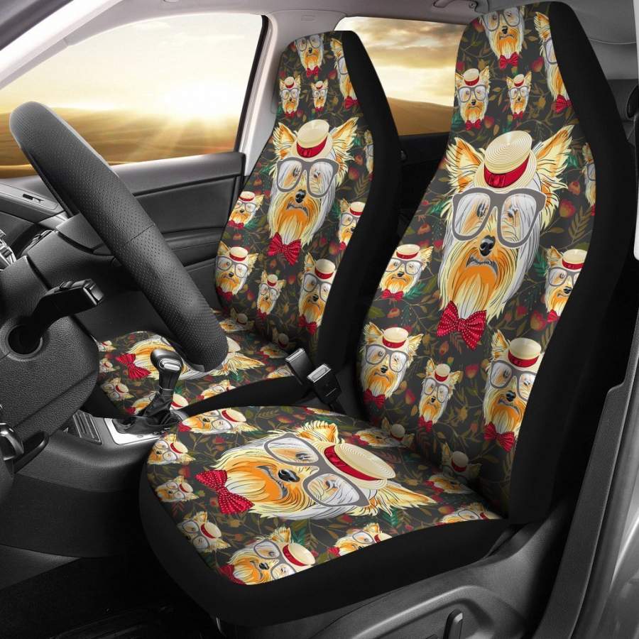 Yorkshire Terrier Dogs Art Car Seat Covers