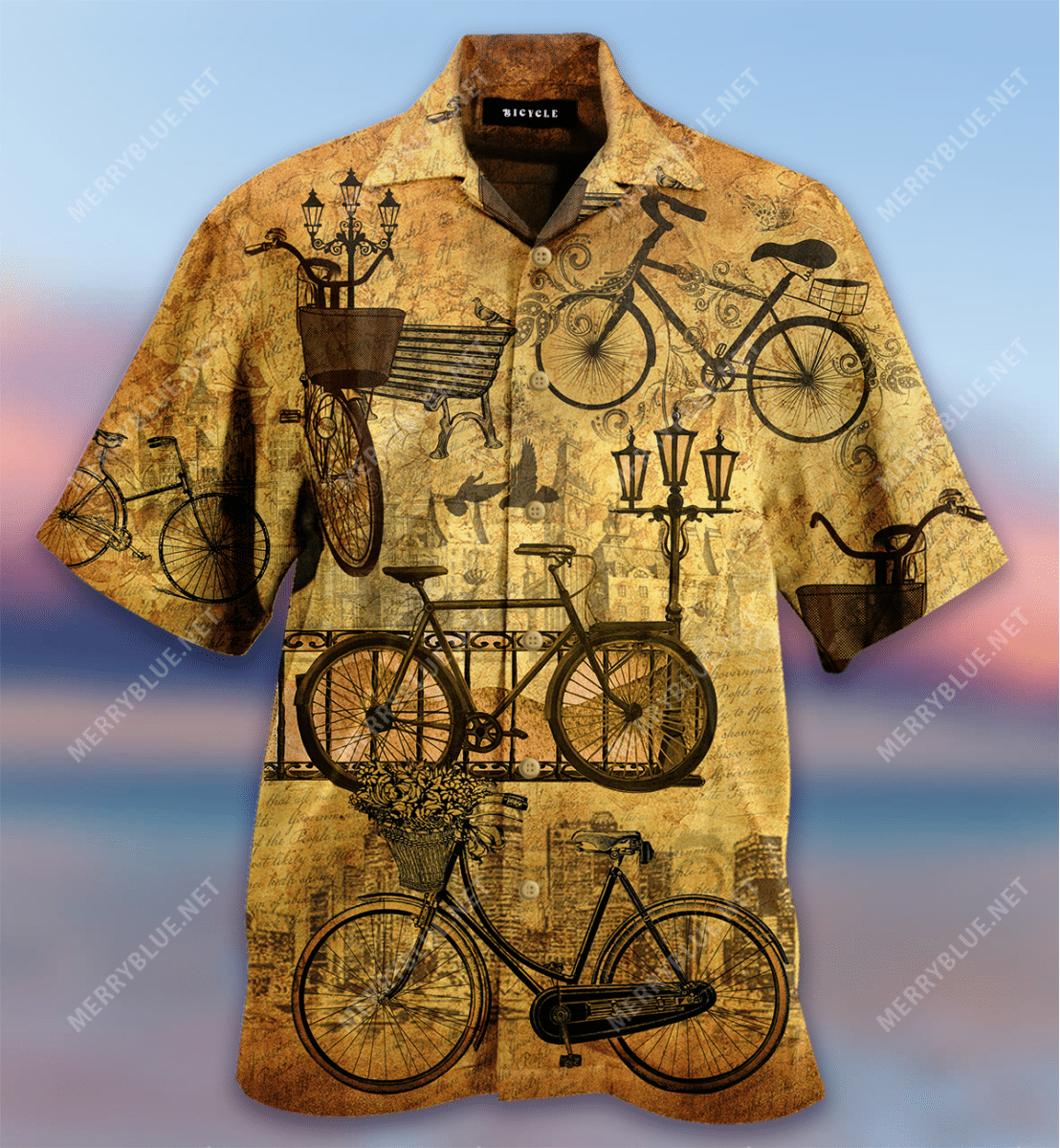 Vintage Bicycle Memory Hawaiian Shirt