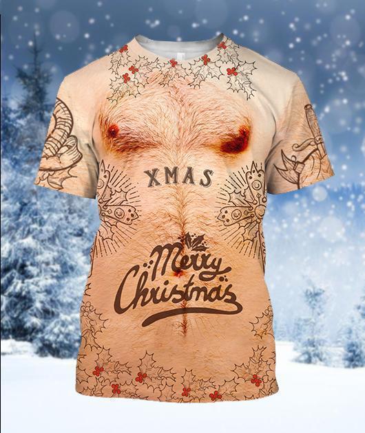 3D Aop Funny Tattoo Xmas Life Ugly Christmas Clothes