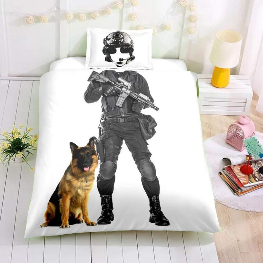 3D Police Pattern Quilt Cover Set Bedding Set Pillowcases 72