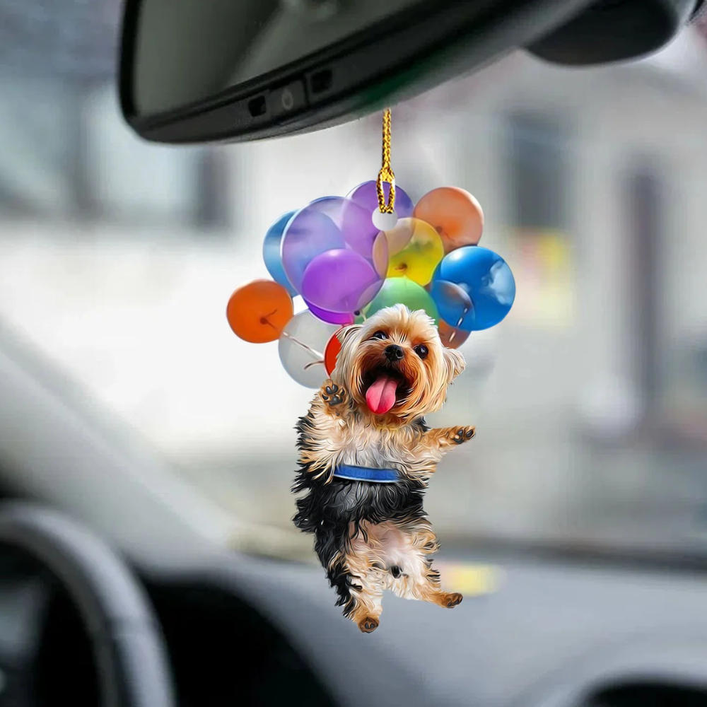 Yorkshire Terrier Fly With Bubbles Ornament – Gift For Dog Lovers