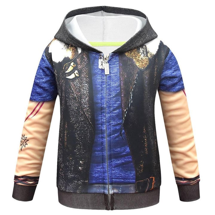 Zombies 2 Disney Cosplay Costume 3D Kid Hoodie