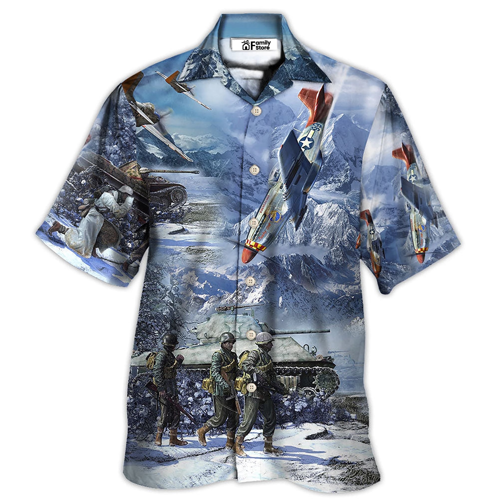 Veteran Only The Dead Have Seen The End Of War With Ice Snow – Hawaiian Shirt