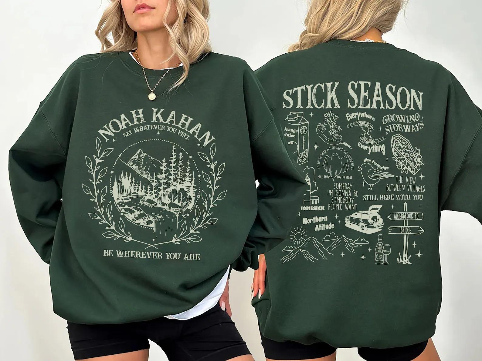 Vintage Stick Season Sweatshirt, Retro Noah Kahan Tour Sweatshirt, Noah Kahan Merch, You’re Gonna Go Far Sweatshirt