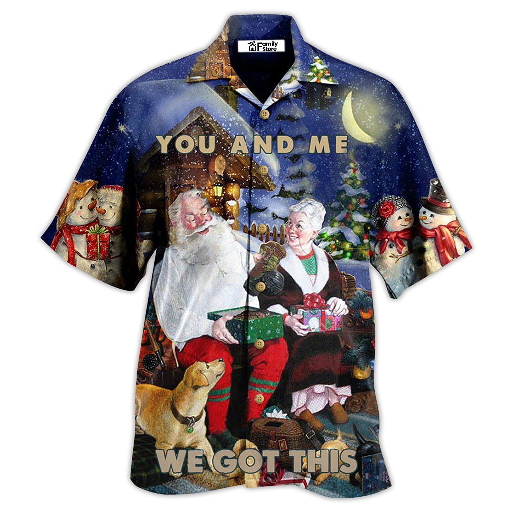 You And Me We Got This Christmas Night – Hawaiian Shirt