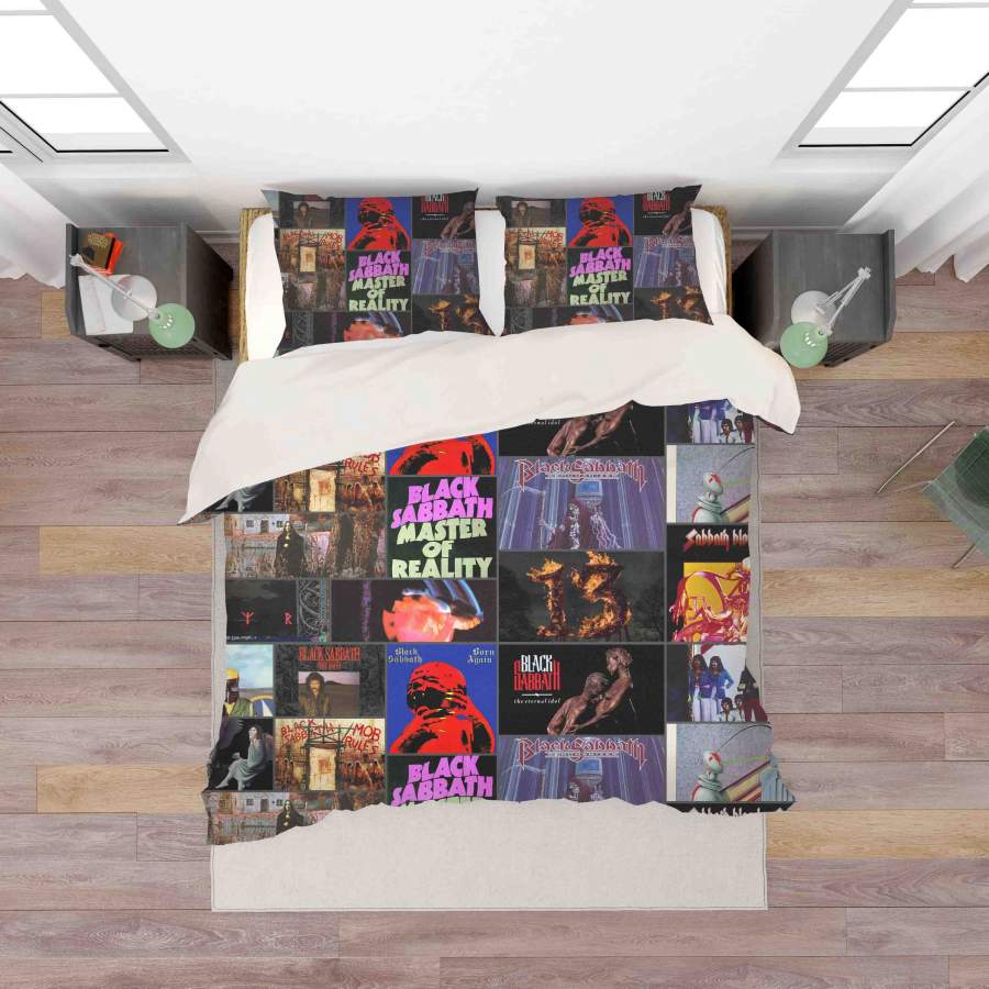 3D Album Black Sabbath Quilt Cover Set Bedding Set Duvet Cover Pillowcases SF36