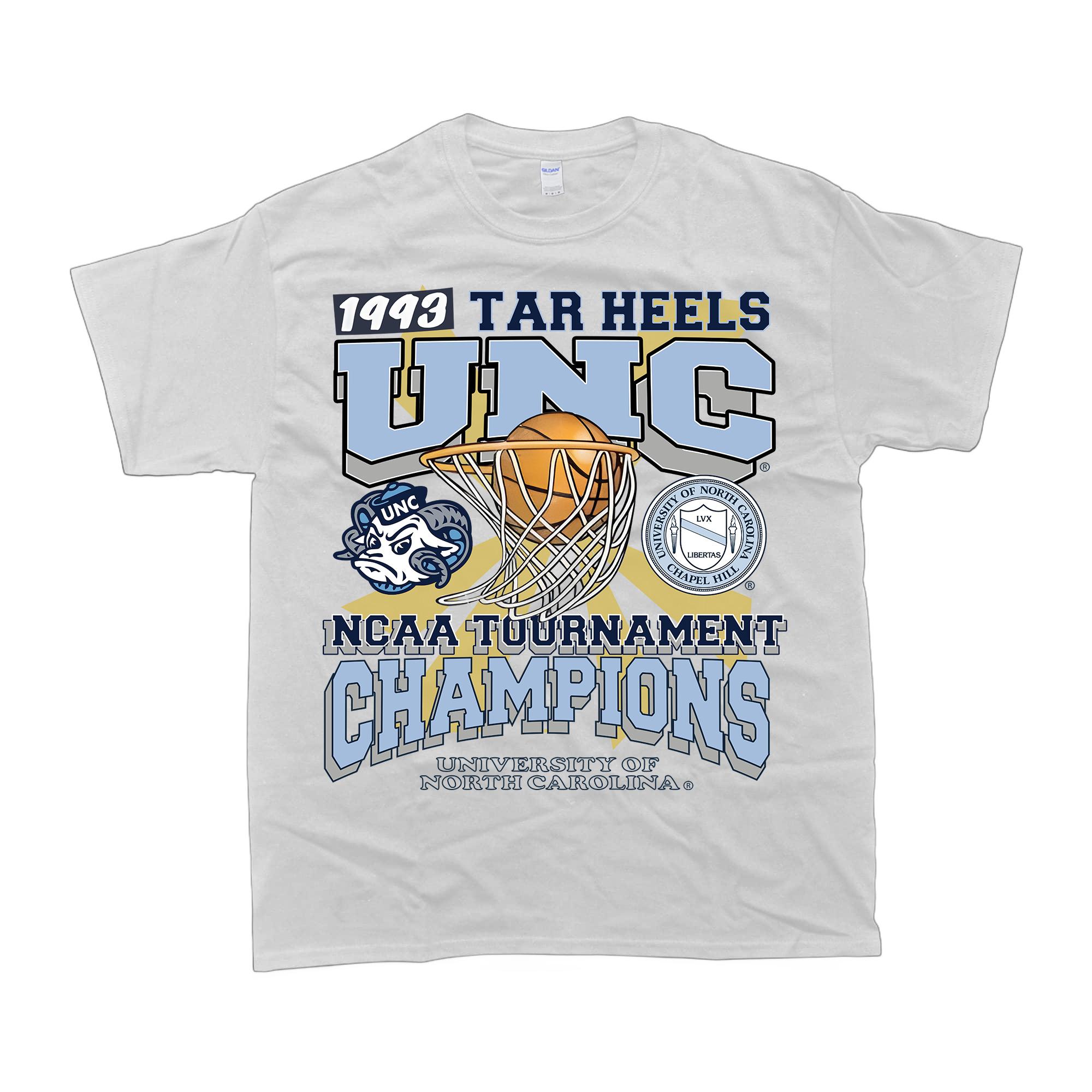 USA T-Shirt, UNC Men Shirt 1993 TAR Heels UNC Champions T-Shirt, NCAA T-Shirt Cotton Menswear Top Classic Simple Sport Cloud, Shirt Outfit Idea