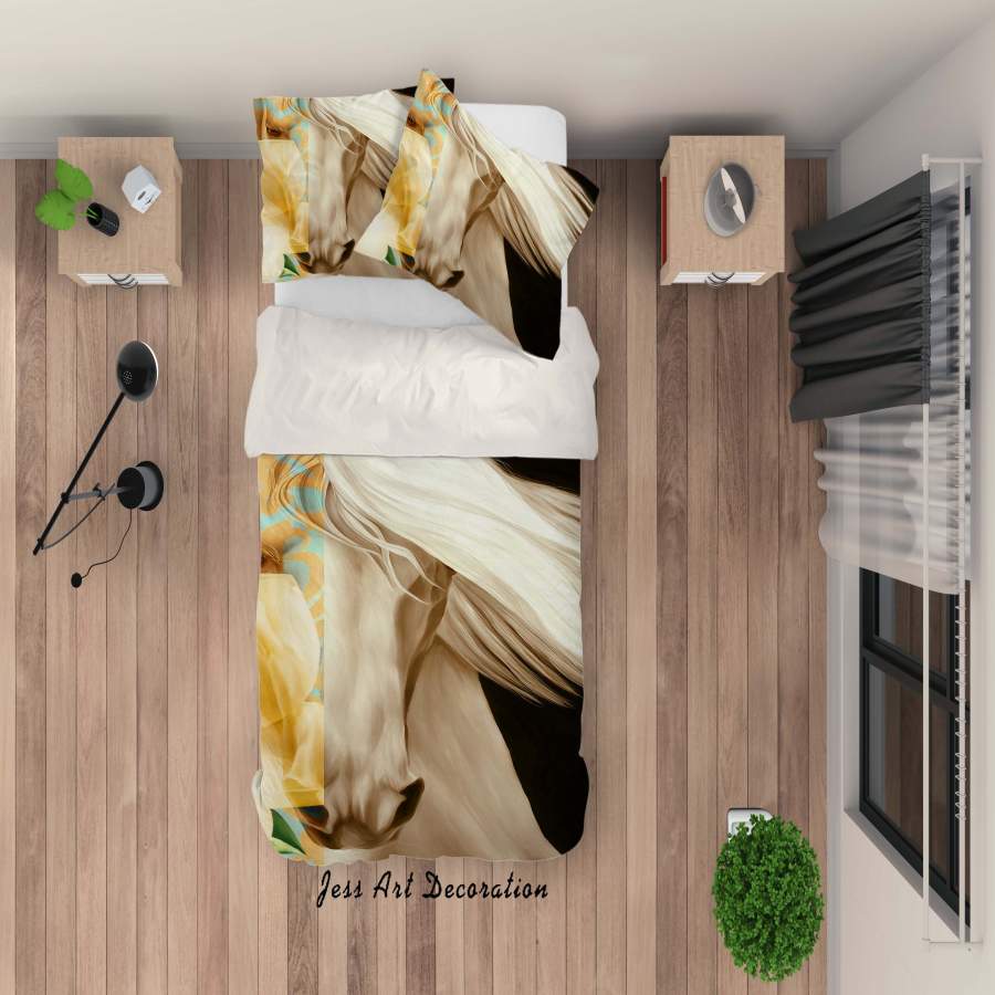 3D Horse Quilt Cover Set Bedding Set Pillowcases 92