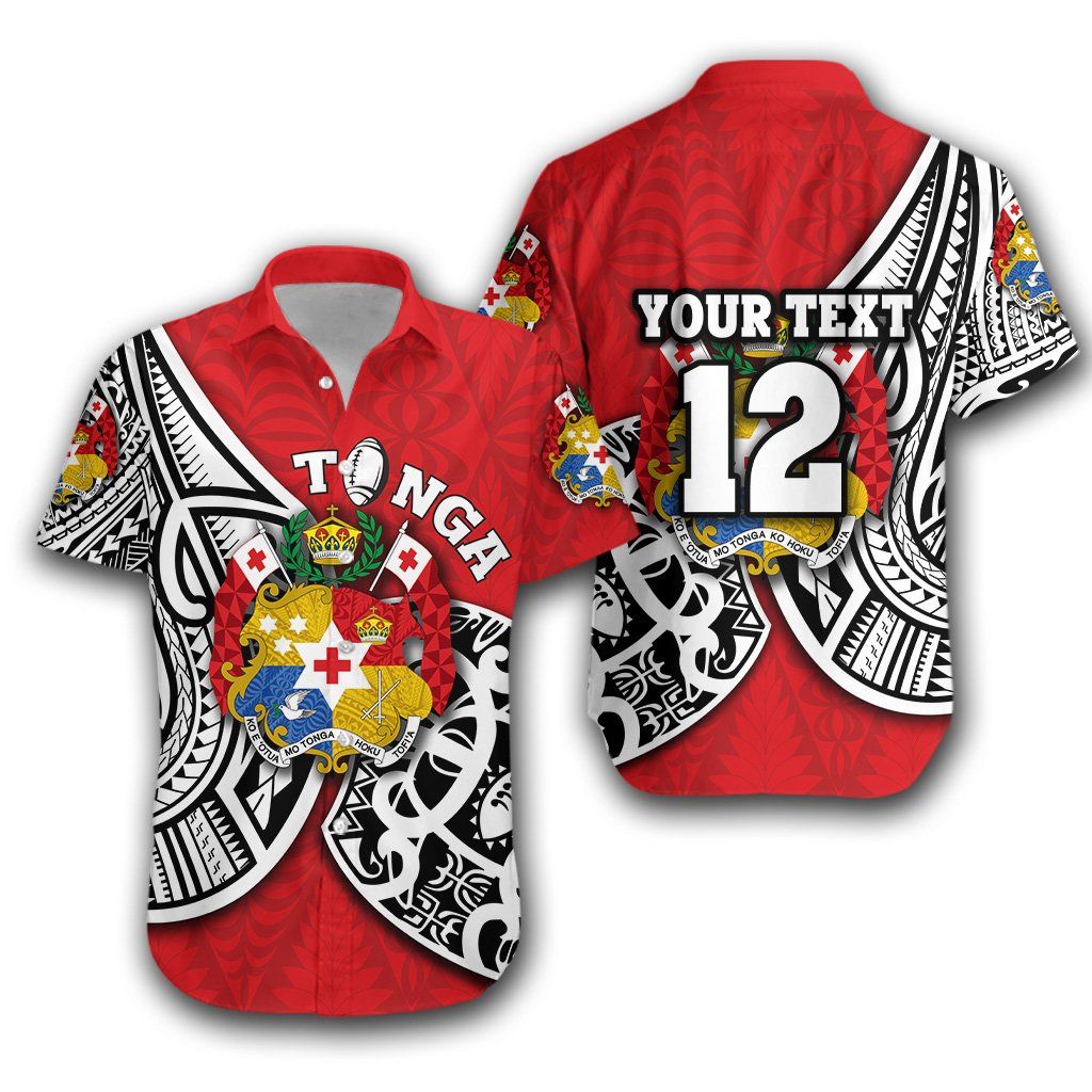 Tonga Rugby Hawaiian Shirt Polynesian Style Th12