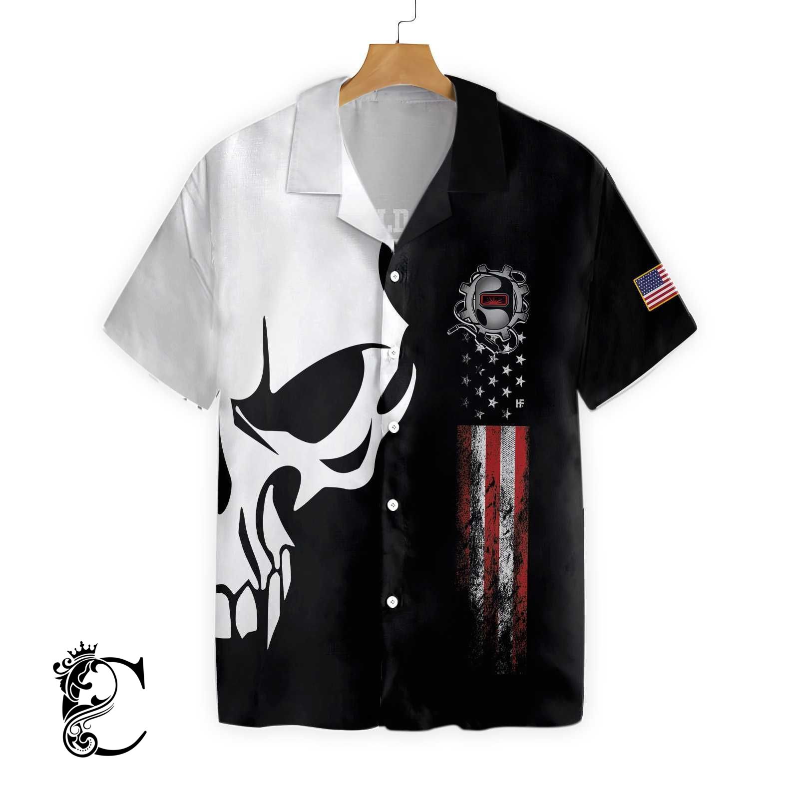 Welder Proud Skull 2 Ez12 0603 Hawaiian Shirt