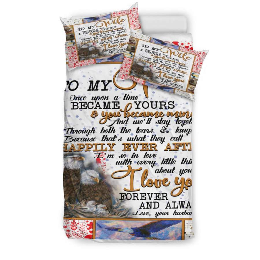 To My Wife Quilt Bedding – Duvet Cover And Pillowcase Set