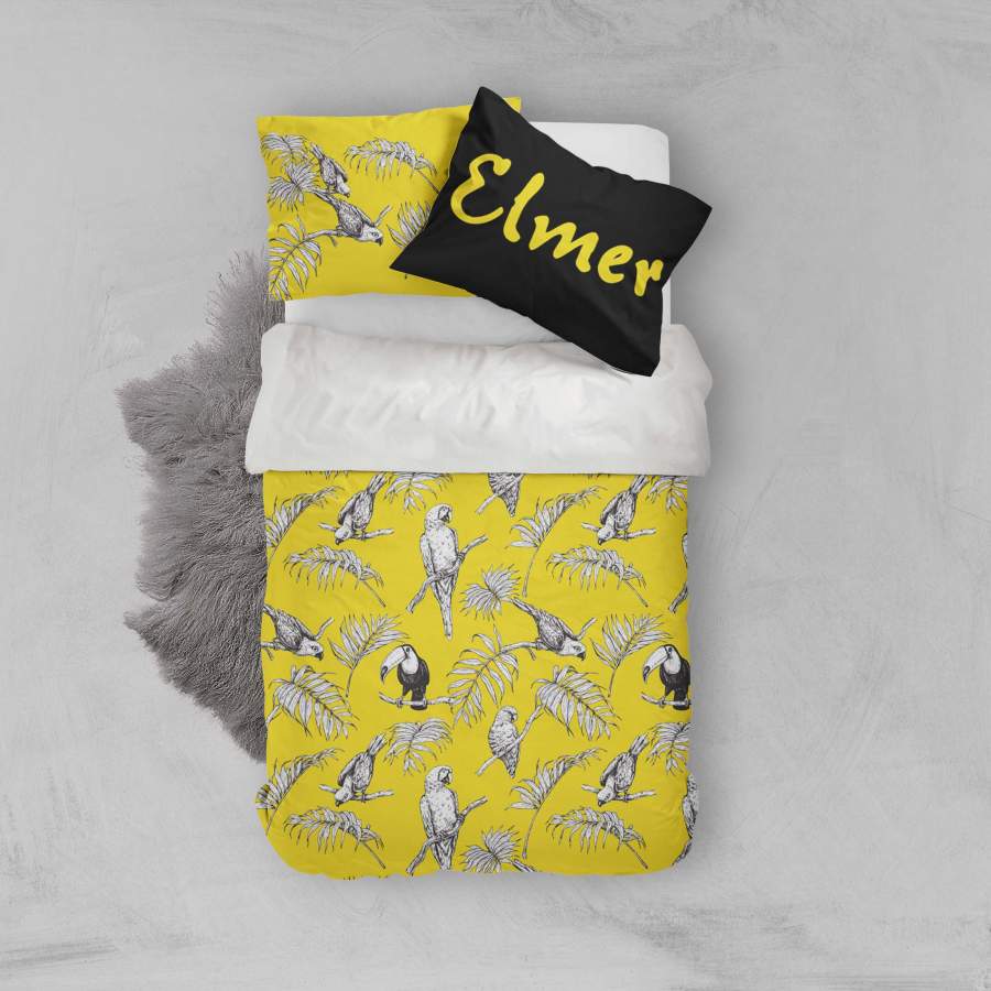 3D Yellow Bird Quilt Cover Set Bedding Set Pillowcases 23