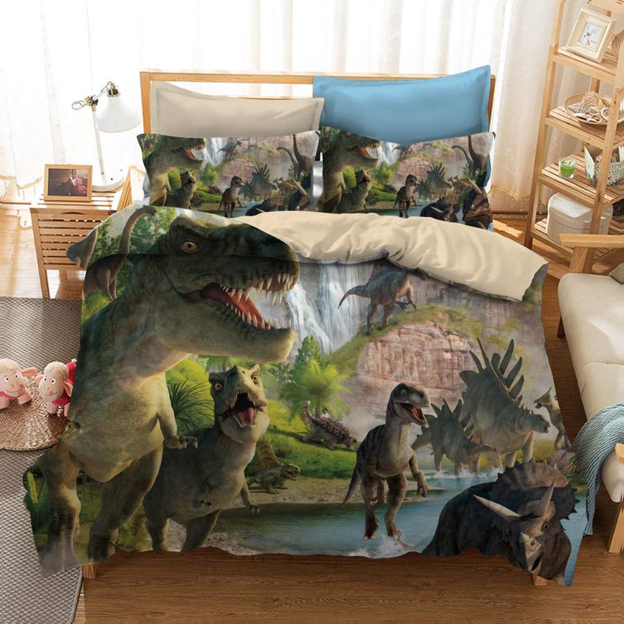 3D Jurassic Dinosaurs Quilt Cover Set Bedding Set Pillowcases 108