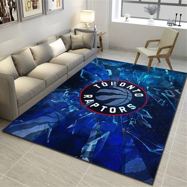 Toronto Raptors Rug, Basketball Team Living Room Carpet, Sports Floor Mat Home Decor