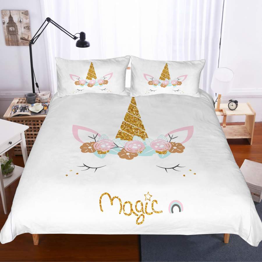 3D Unicorn Quilt Cover Set Bedding Set Pillowcases 63