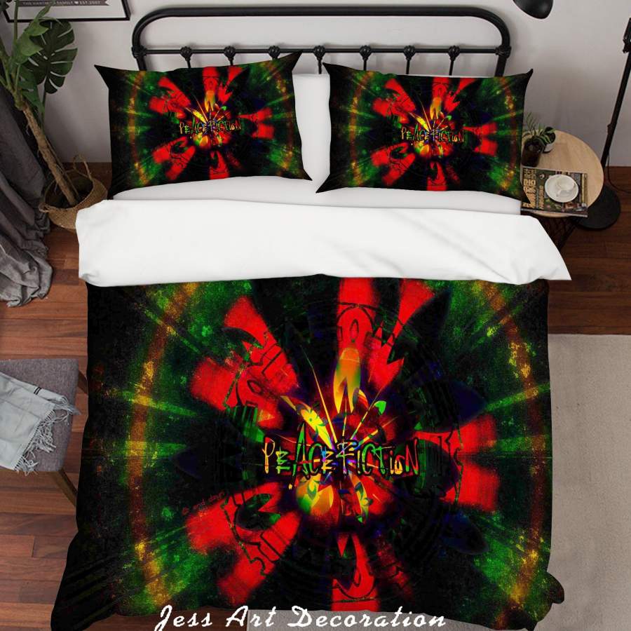 3D Graffiti Quilt Cover Set Bedding Set Pillowcases 31