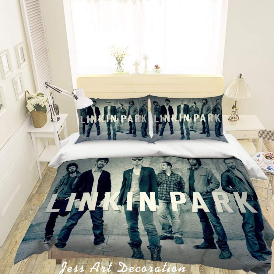 3D Rock Linkin Park Quilt Cover Set Bedding Set Pillowcases 69