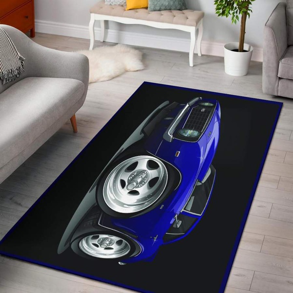 1st Generation Chevrolet Camaro Purple Black Area Rug Carpets