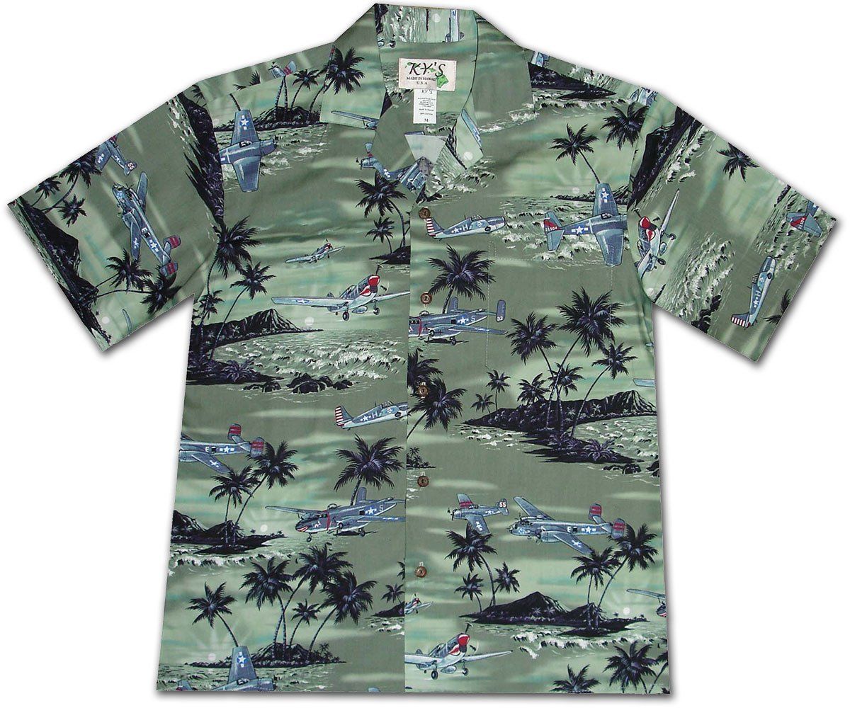 Wingman Green Hawaiian Shirt