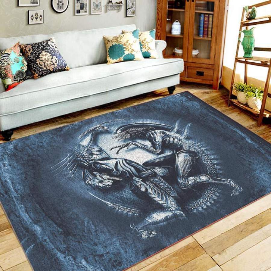 Alien Area Rug – Home Decor – Bedroom Living Room Decor