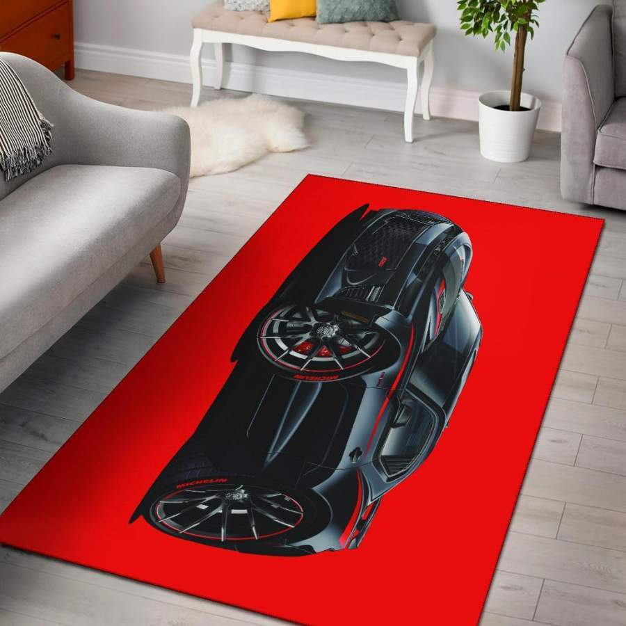 2017 Camaro SS Car Art Area Rug Carpets Red