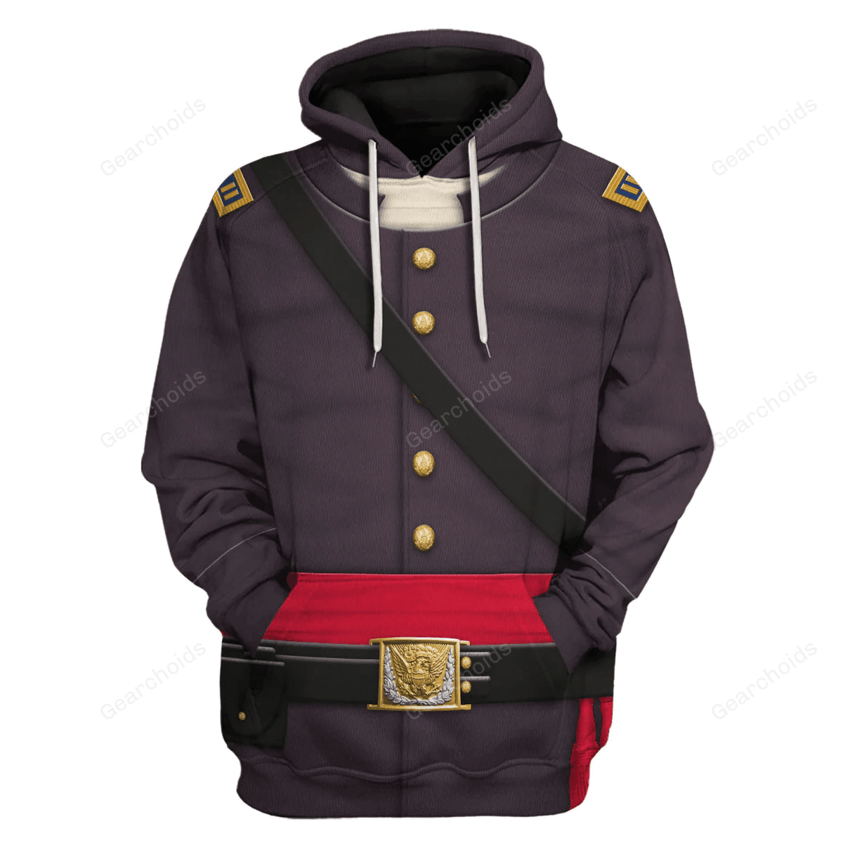 Us Union Army Infantry Officer-Captain Uniform Hoodie Sweatshirt Sweatpants