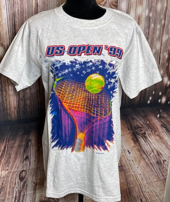 Vintage 1999 US Open Tennis Shirt Outfit, Gift For Men, For Women