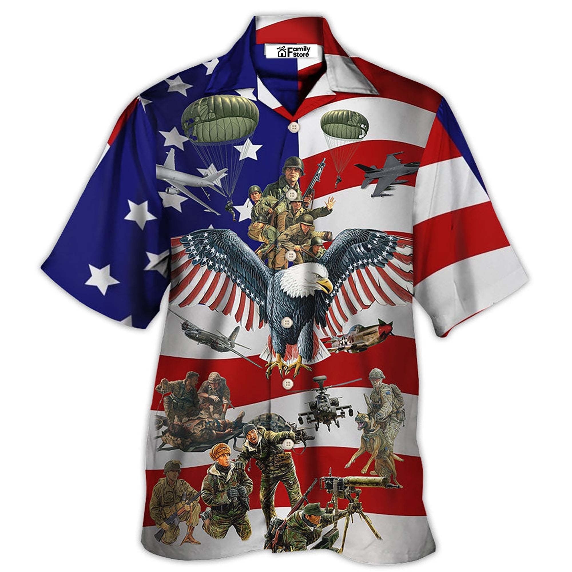 Veteran We Always Remember You With Flag Background – Hawaiian Shirt